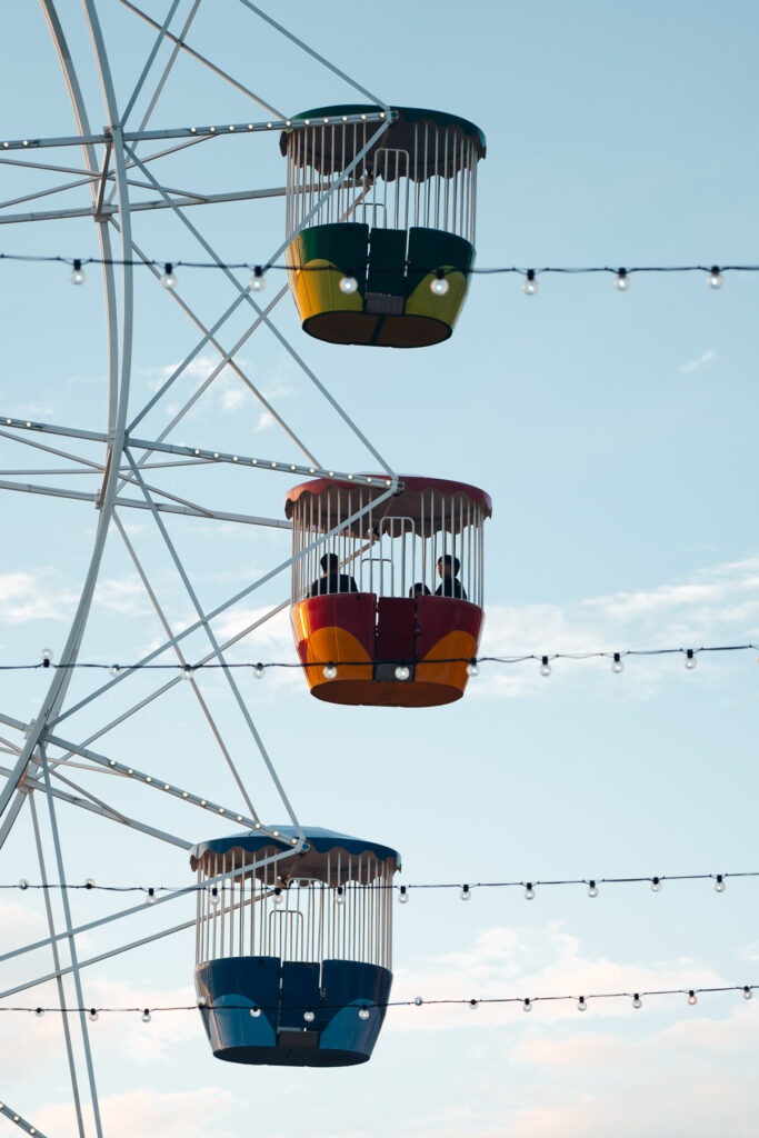 3 Gondeln im Lunar Park Sydney | fotograf Stefan Sperl