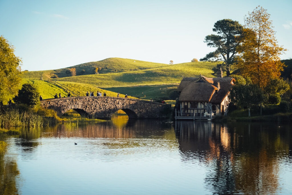 Hobbiton Movie Seit in Neuseeland. Bester Fotopot in Neuseeland fotografiert von Stefan Sperl