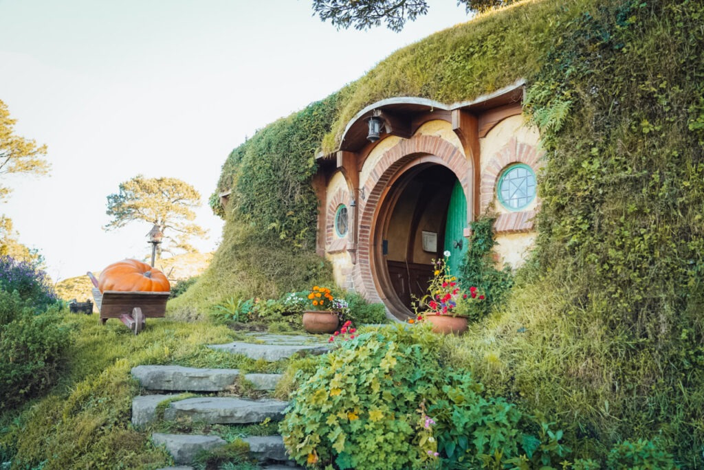 Hobbiton Movie Seit in Neuseeland. Bester Fotopot in Neuseeland fotografiert von Stefan Sperl